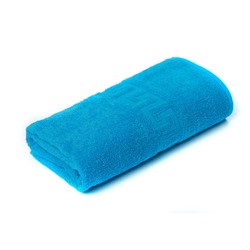 Полотенце махровое гладкокрашенное - Ярко-голубой